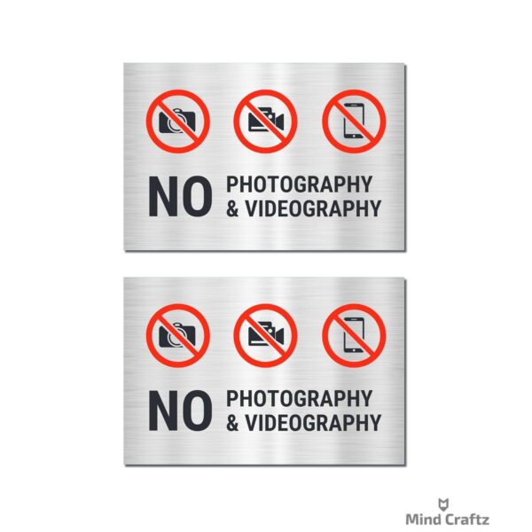 No Photography Signboards