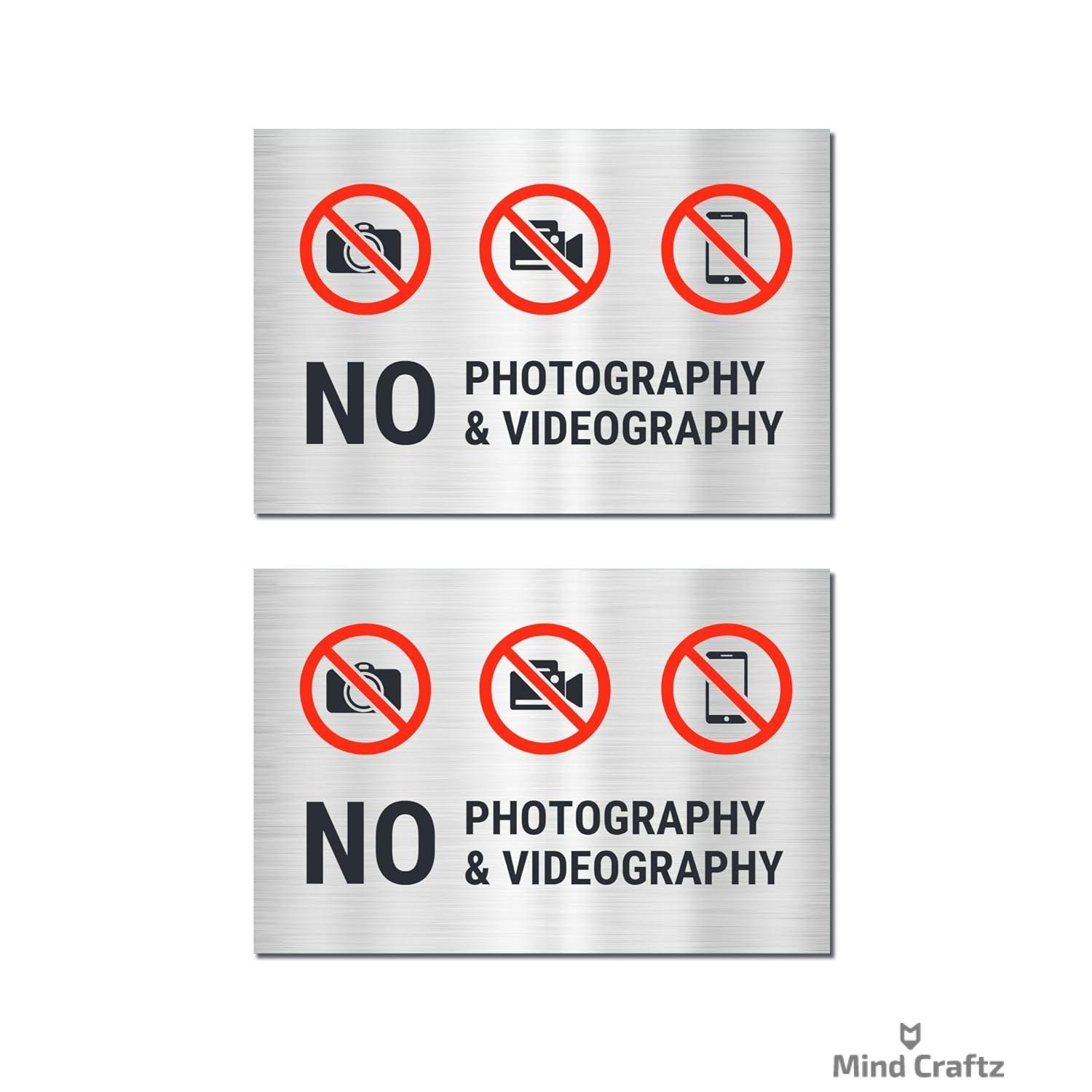 No Photography Signboards