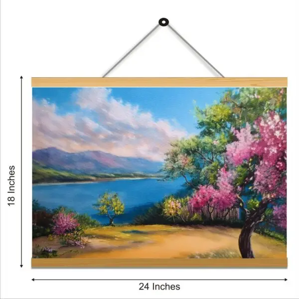 Nature Printed Canvas Wall Hanging Décor 24x18 Inches