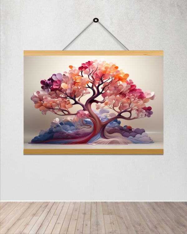 Bonsai Modern Art Printed Canvas Wall Hanging Décor 24x18 inches