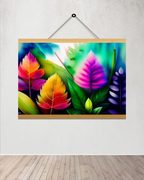 Colorful vector art Printed Canvas Wall Hanging Décor 24x18 inches