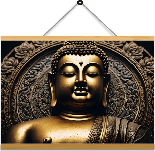 Buddha Art Printed Canvas Wall Hanging Décor 24x18 inches