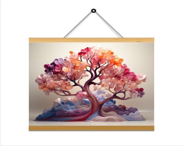 Bonsai Modern Art Printed Canvas Wall Hanging Décor 24x18 inches