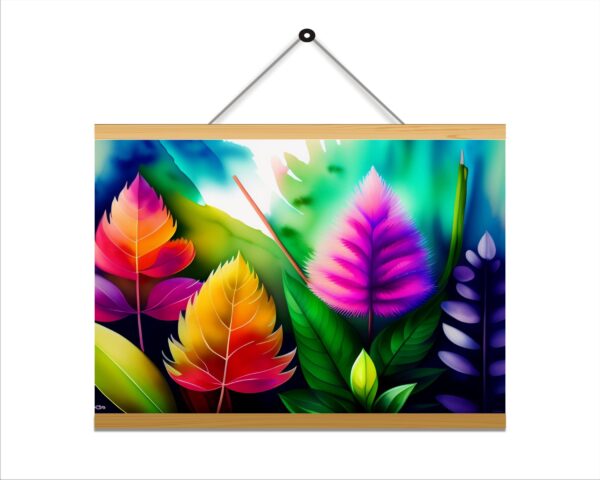 Colorful vector art Printed Canvas Wall Hanging Décor 24x18 inches