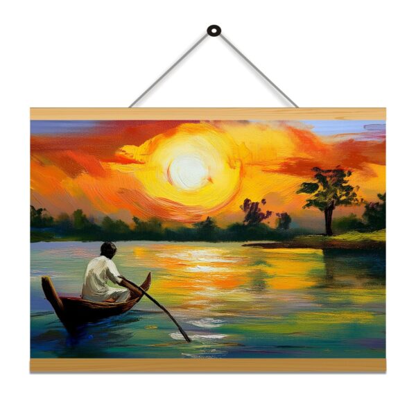 Sunset art Printed Canvas Wall Hanging Décor 24 x 18 Inches