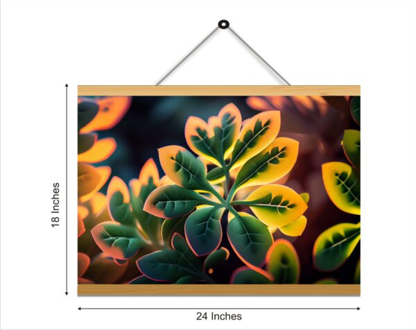 Naure leaf creation Printed Canvas Wall Hanging Décor 24x18 inches