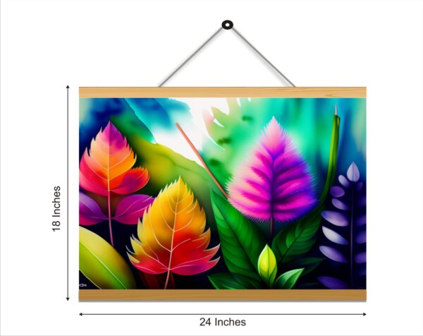 Colorful vector art Printed Canvas Wall Hanging Décor 24x18 inches