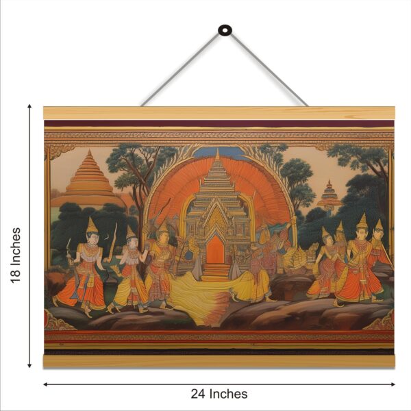 Traditional Art Printed Canvas Wall Hanging Décor 24x18 inches