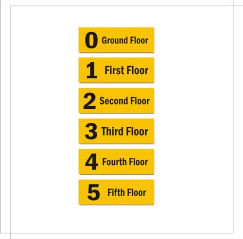 Yellow board 0-6 Self Adhesive Sticker