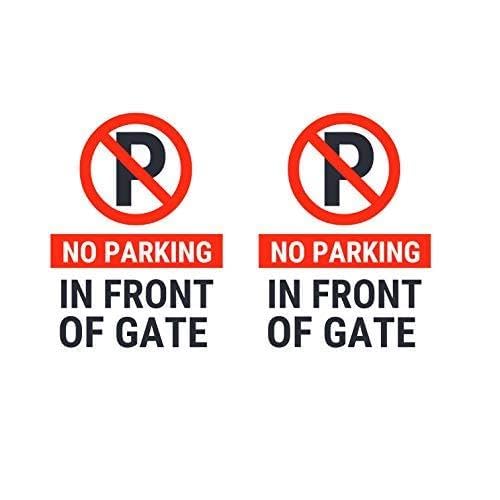 No Parking in Front of Gate Combo Pack 2