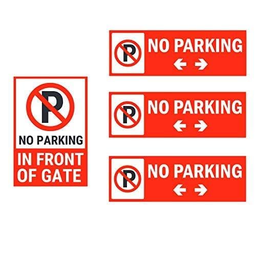 No Parking in Front of Gate Combo Pack of 5