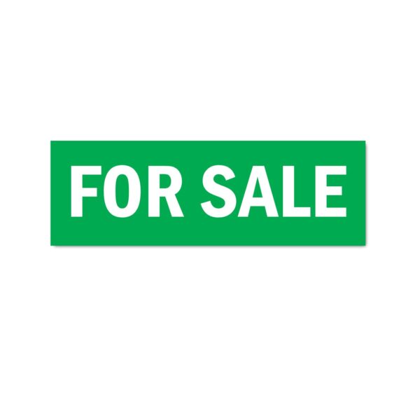 for Sale Stickers Green Color | Pack of 3 | 12 x 4 inches