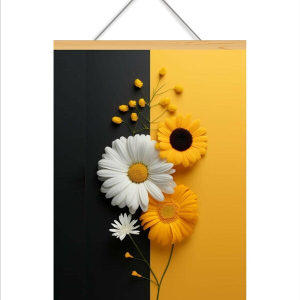 Decorative flower art Printed Canvas Wall Hanging D?cor