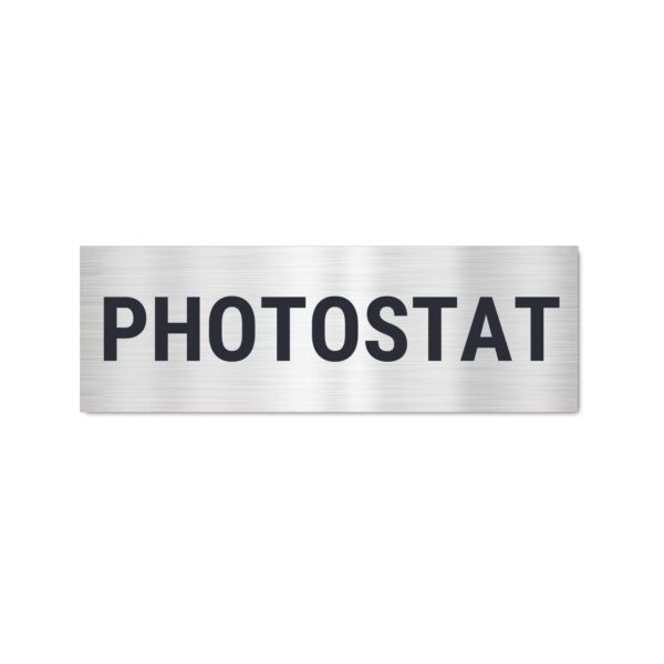 Photostat Sign Board Silver Color Sticker | Pack of 3 |12 x 4 inches