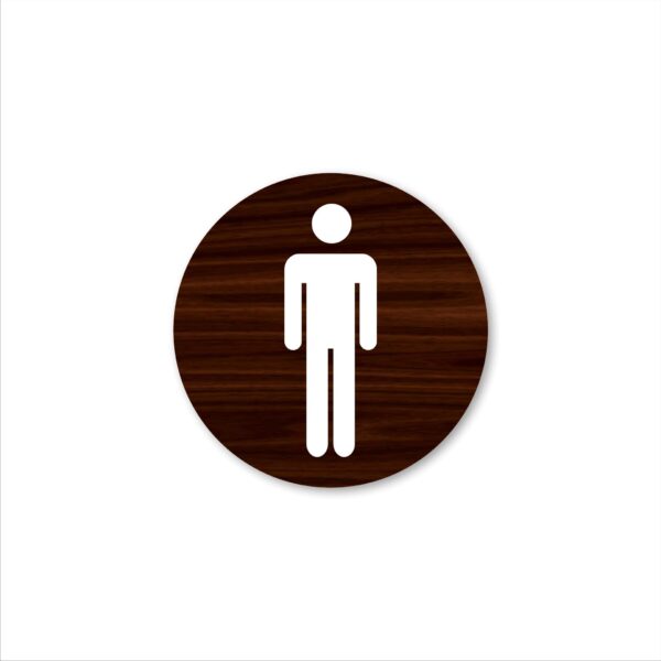 Gents Toilet signboard wood texture
