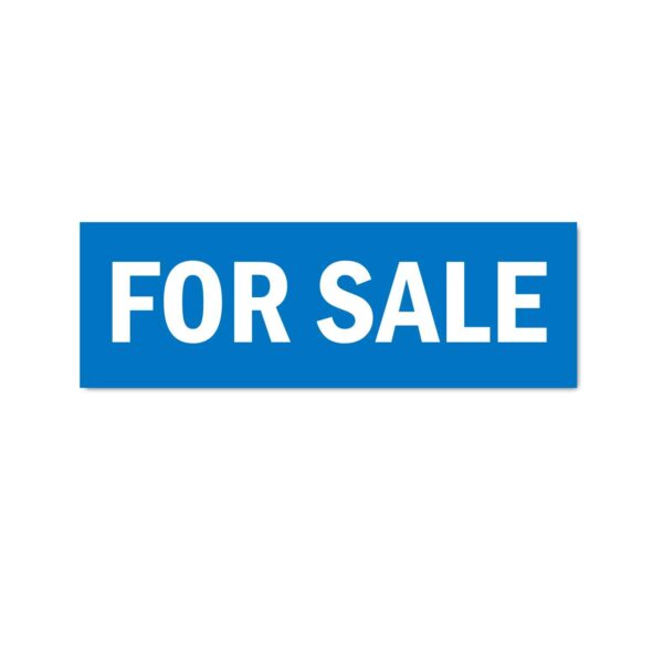 for Sale Stickers Blue Color | Pack of 3 | 12 x 4 inches