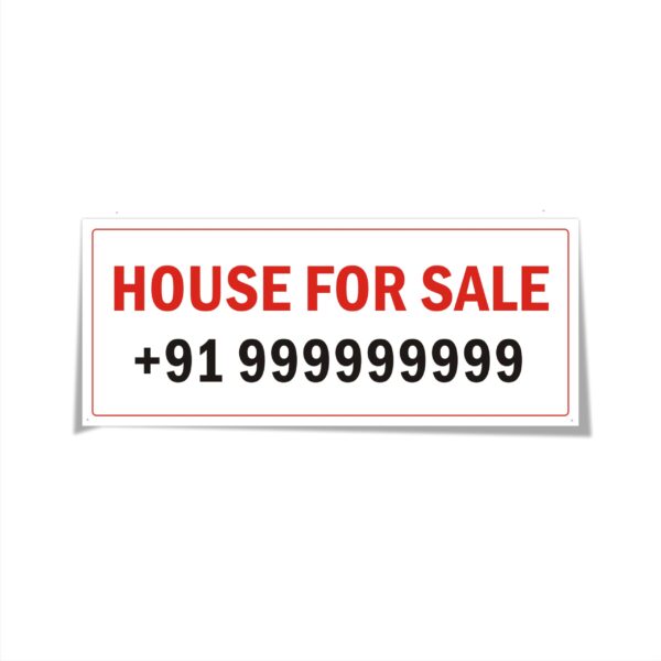 House for sale Premium Cloth Banner Small size 3 x 1.3 feet