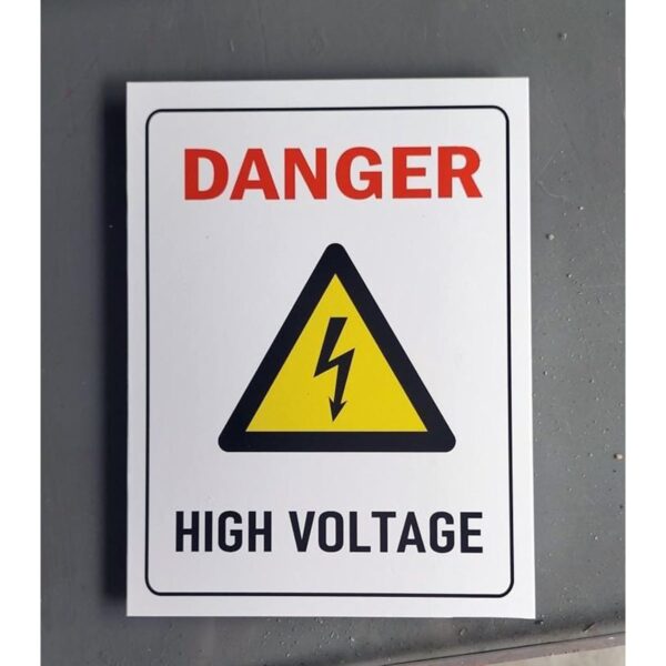 Warning Danger High voltage signboard Pack of 2 | 8 x 6 inches