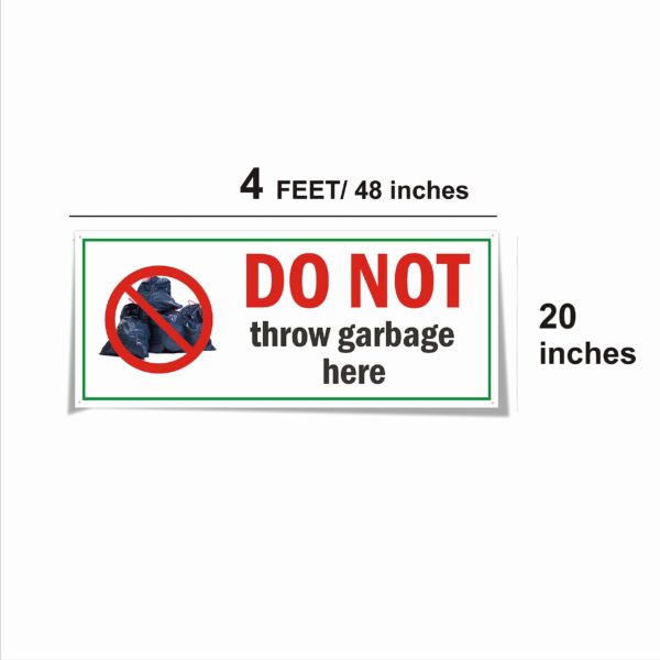 Do not throw garbage here Cloth Banner