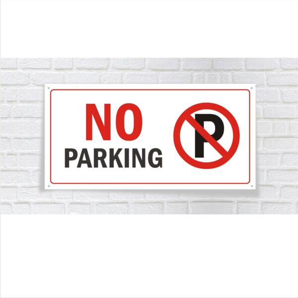 No Parking Cloth Banner