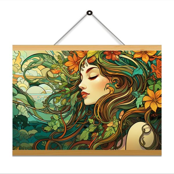 Girl Art creation Printed Canvas Wall Hanging D?cor