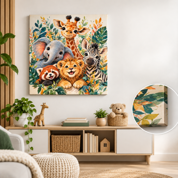 Wild Little Souls – Whimsical Animal Canvas Wall Art| Mindcraftz